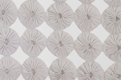Lot 179 - A cotton needlework bedcover