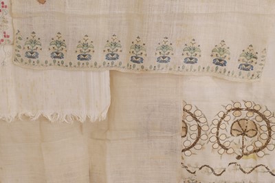 Lot 175 - A collection of embroidered linens