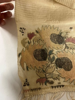 Lot 176 - A group of embroidered towels and fragments