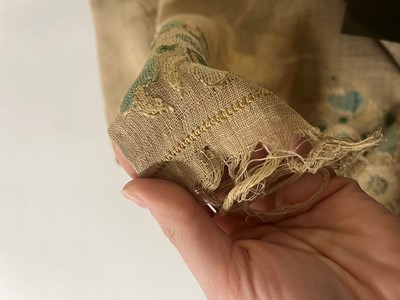 Lot 176 - A group of embroidered towels and fragments
