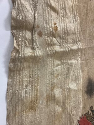 Lot 176 - A group of embroidered towels and fragments