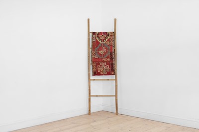 Lot 177 - A silk embroidered Lakai suzani table runner or hanging