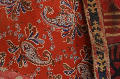 Lot 177 - A silk embroidered Lakai suzani table runner or hanging