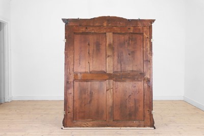 Lot 130 - An Aesthetic Period walnut, ebonised and parcel-gilt overmantel mirror