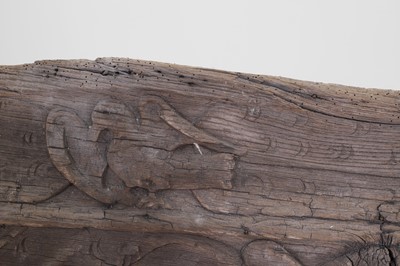 Lot 122 - A carved oak bressumer beam