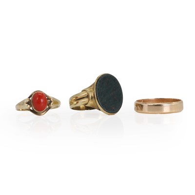 Lot 229 - A group of three rings