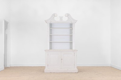 Lot 256 - A painted pine bookcase in the George II taste
