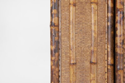 Lot 187 - A Japonesque bamboo wardrobe