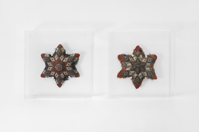 Lot 217 - Two sailor's love token pincushion displays