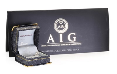 Lot 224 - A white gold single stone diamond ring