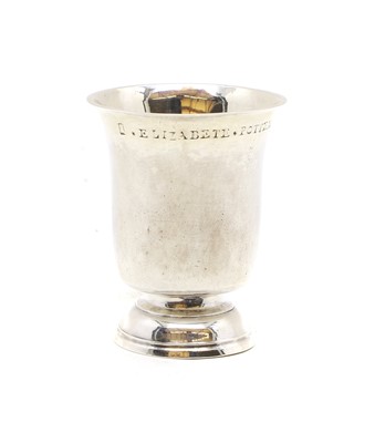 Lot 63 - A silver Christening mug