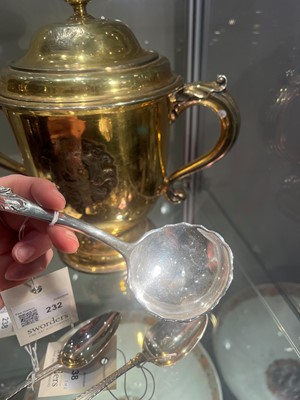 Lot 232 - A small George II silver naturalistic ladle