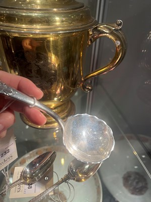 Lot 232 - A small George II silver naturalistic ladle