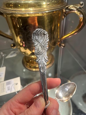 Lot 232 - A small George II silver naturalistic ladle