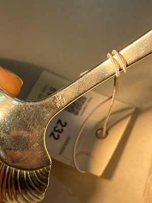 Lot 232 - A small George II silver naturalistic ladle