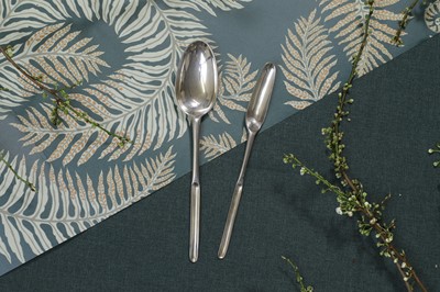 Lot 228 - A George II Scottish Provincial silver marrow spoon