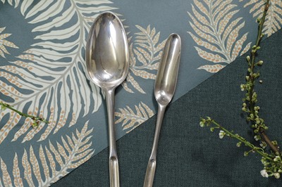 Lot 228 - A George II Scottish Provincial silver marrow spoon