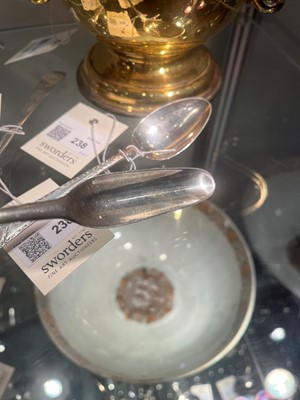 Lot 228 - A George II Scottish Provincial silver marrow spoon