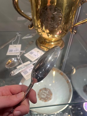 Lot 228 - A George II Scottish Provincial silver marrow spoon