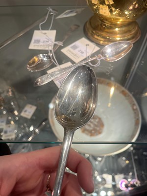Lot 228 - A George II Scottish Provincial silver marrow spoon