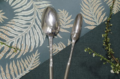 Lot 228 - A George II Scottish Provincial silver marrow spoon