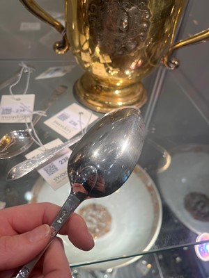 Lot 228 - A George II Scottish Provincial silver marrow spoon