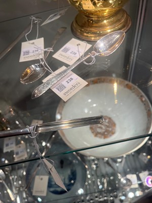Lot 228 - A George II Scottish Provincial silver marrow spoon