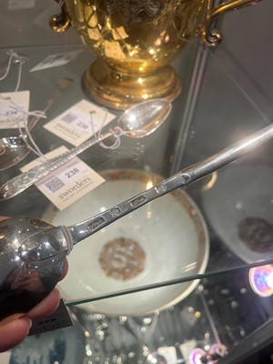 Lot 228 - A George II Scottish Provincial silver marrow spoon
