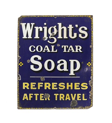 Lot 237 - A Wright’s enamel sign