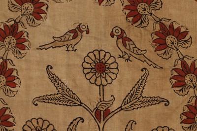 Lot 182 - A near pair of block-printed hangings