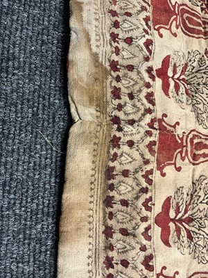 Lot 182 - A near pair of block-printed hangings
