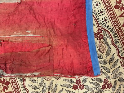 Lot 182 - A near pair of block-printed hangings
