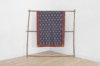 Lot 183 - A silk embroidered tablecloth
