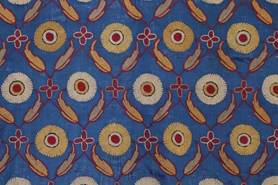 Lot 183 - A silk embroidered tablecloth