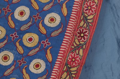 Lot 183 - A silk embroidered tablecloth