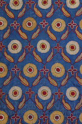 Lot 183 - A silk embroidered tablecloth