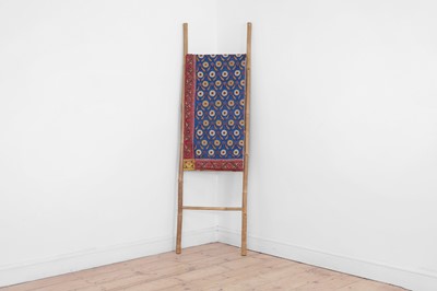 Lot 183 - A silk embroidered tablecloth