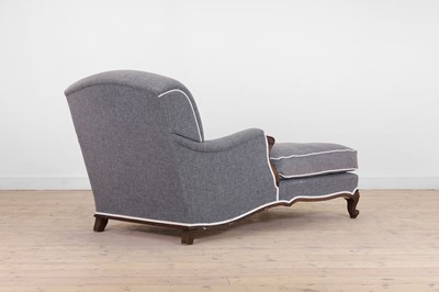 Lot 210 - An upholstered chair-back chaise longue