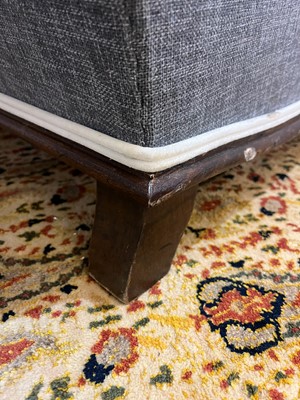 Lot 210 - An upholstered chair-back chaise longue
