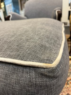 Lot 210 - An upholstered chair-back chaise longue