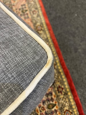 Lot 210 - An upholstered chair-back chaise longue