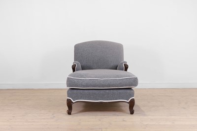 Lot 210 - An upholstered chair-back chaise longue
