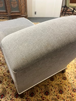 Lot 210 - An upholstered chair-back chaise longue