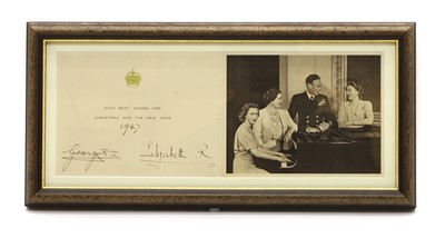 Lot 226 - A signed Royal Christmas card