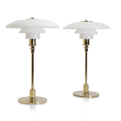 Lot 477 - A pair of Danish 'PH 3/2' table lamps