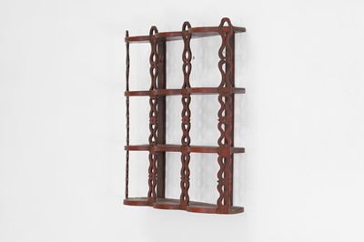Lot 197 - A set of painted wall-hanging shelves