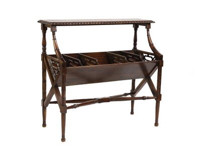 Lot 398 - An Edwardian mahogany bookstand