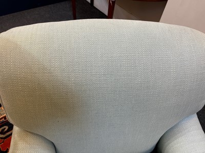 Lot 41 - A pair of upholstered armchairs by George Smith