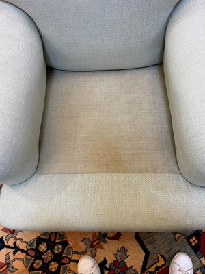 Lot 41 - A pair of upholstered armchairs by George Smith