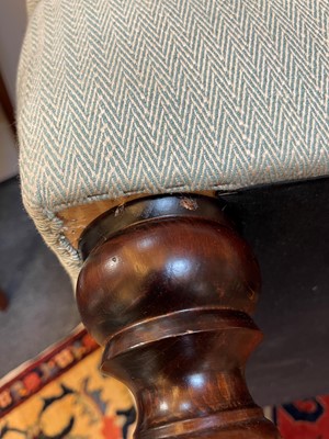 Lot 41 - A pair of upholstered armchairs by George Smith
